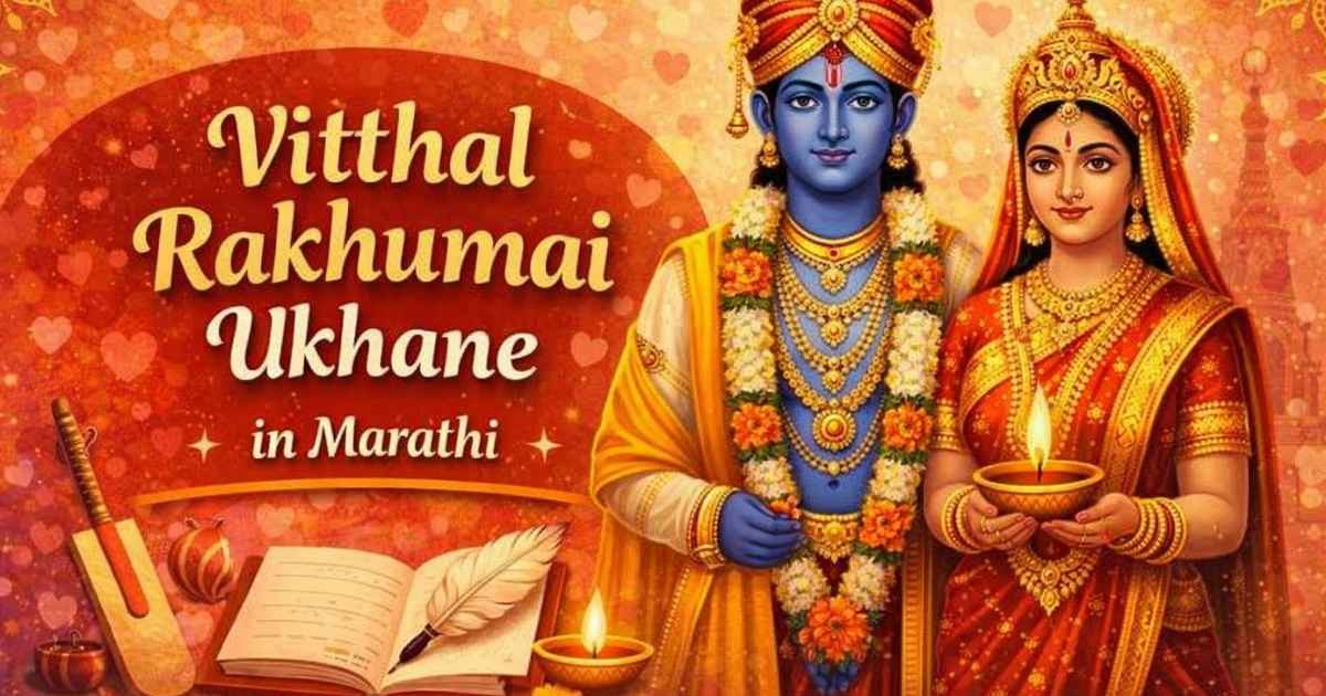 Vitthal Rakhumai Ukhane in Marathi – पांडुरंग आणि रुख्मिणी प्रेरित सुंदर मराठी उखाणे