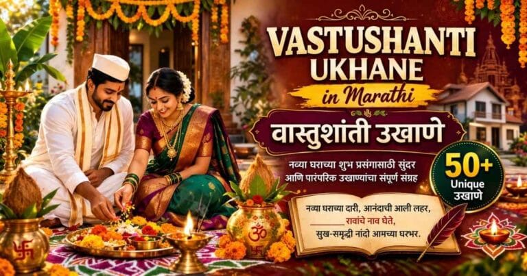 Vastushanti Ukhane in Marathi for Griha Pravesh