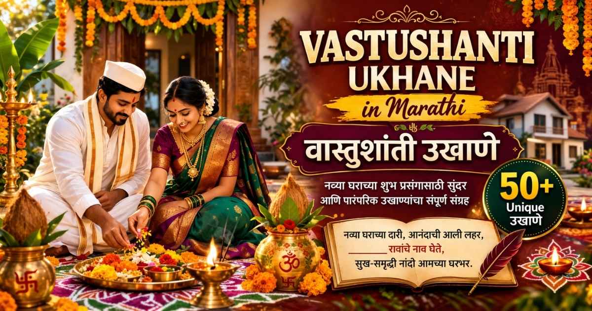 Vastushanti Ukhane in Marathi for Griha Pravesh