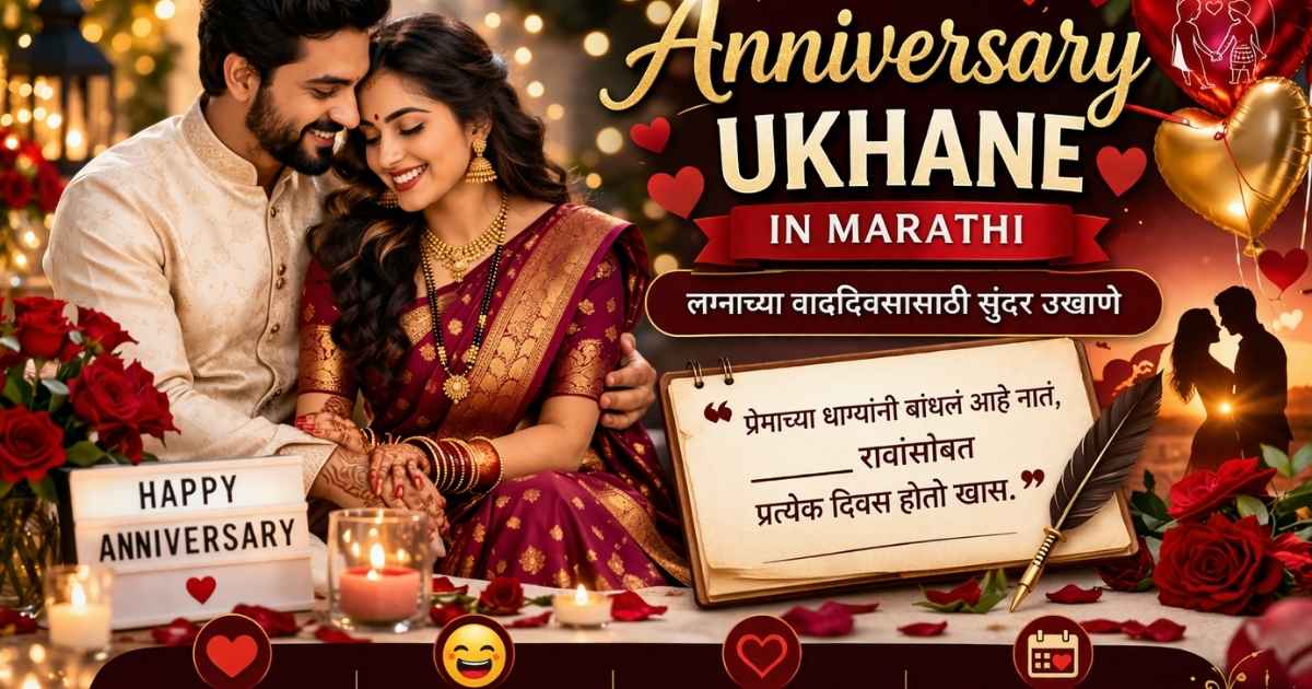 Anniversary Ukhane in Marathi for husband and wife